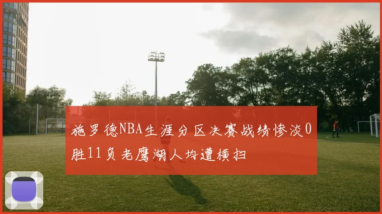 施罗德NBA生涯分区决赛战绩惨淡0胜11负老鹰湖人均遭横扫